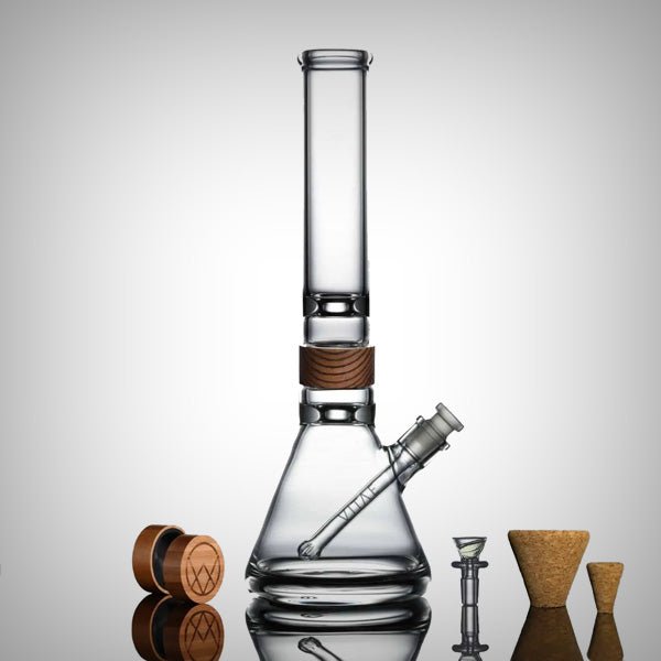 Vitae Glass – 16" Classic Beaker Bong with Hourglass Ice Catcher by Vitae Glass | Bongs & Waterpipes | 421Store online smoke shop