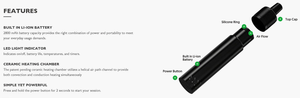 VIVANT VLeaF Dry Herb Vaporizer by Vivant | Vaporizer | 421Store online smoke shop