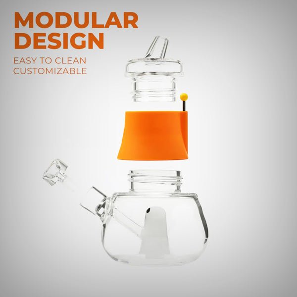 Weeday Mini Bong | 6.3-Inch Modular Bubbler by Weeday | Waterpipes | 421Store online smoke shop