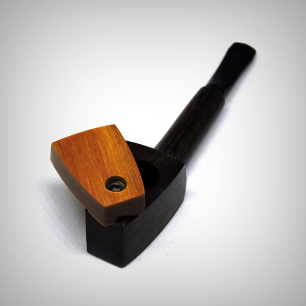 The Mill G-1 Cocobolo Wood Pipe with Diamond Wood Cap