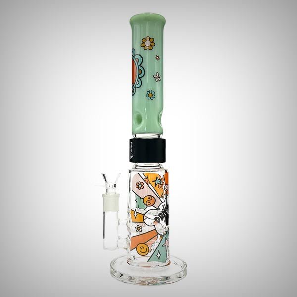 15" Flower Power Honeycomb Beaker - Single Stack by Prism Waterpipes | glass bongs | 421Store online smoke shop