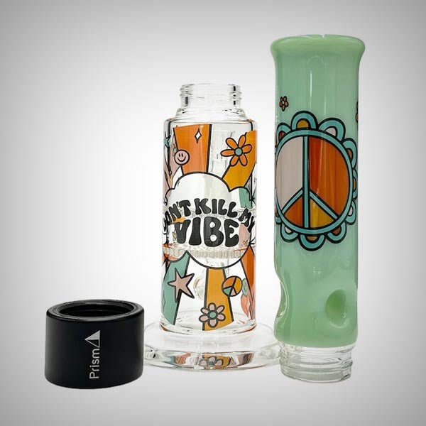 15" Flower Power Honeycomb Beaker - Single Stack by Prism Waterpipes | glass bongs | 421Store online smoke shop