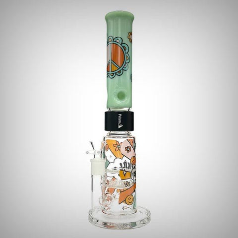 15" Flower Power Honeycomb Beaker - Single Stack by Prism Waterpipes | glass bongs | 421Store online smoke shop