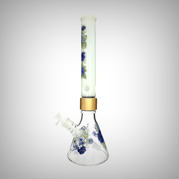 18" Halo Moonlight Rose Beaker - Single Stack by Prism Waterpipes | glass bongs | 421Store online smoke shop