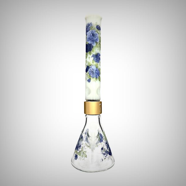 18" Halo Moonlight Rose Beaker - Single Stack by Prism Waterpipes | glass bongs | 421Store online smoke shop