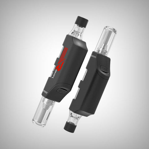 Black Rokin Stinger shown from front and rear with USB charging port visible