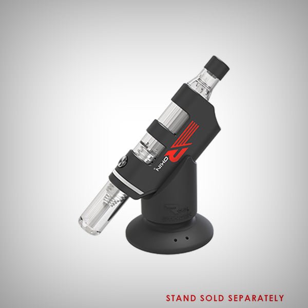 Black Rokin Stinger with removable glass water filter and ceramic heating tip