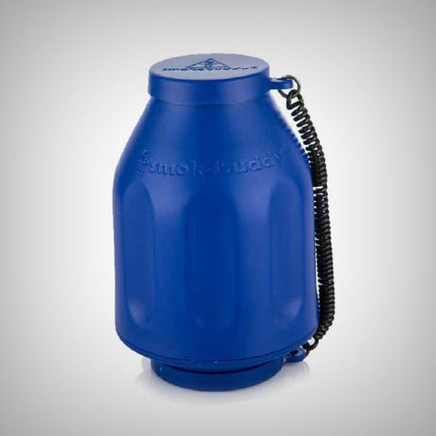 Blue Smokebuddy Original Personal Air Filter with attached black tether