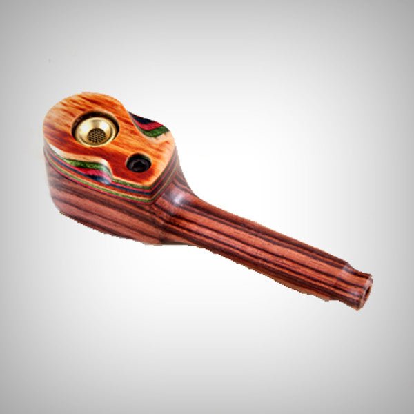 Brass Accented Brazilian Kingwood Beauty Pipe by The Mill
