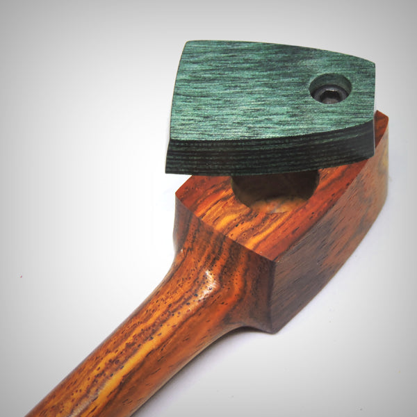 Compact hardwood wooden pipe with sliding cover