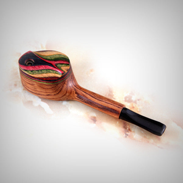 Swivel Lid Wood Smoking Pipe