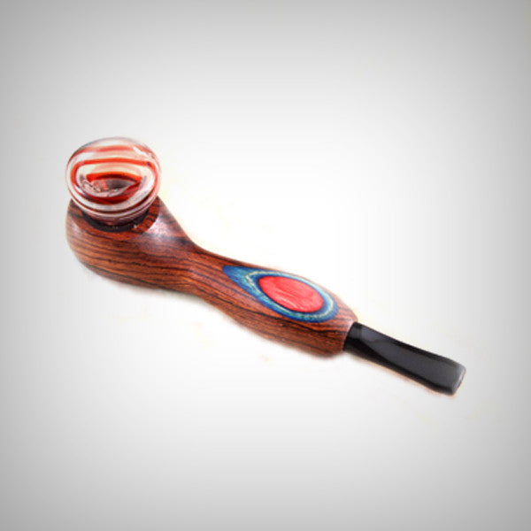 Hybrid Smoking Pipe - Wood and Glass