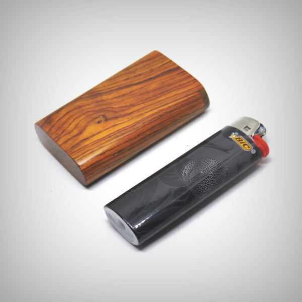 Handcrafted hardwood dugout for discreet everyday carry