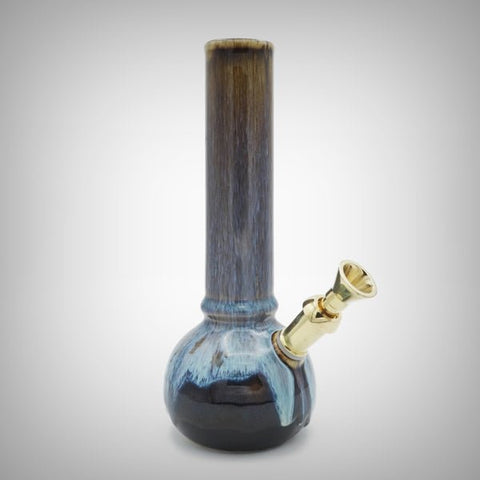 Lapis Ceramic Bong by Minh Le Studio with Tenmoku glaze
