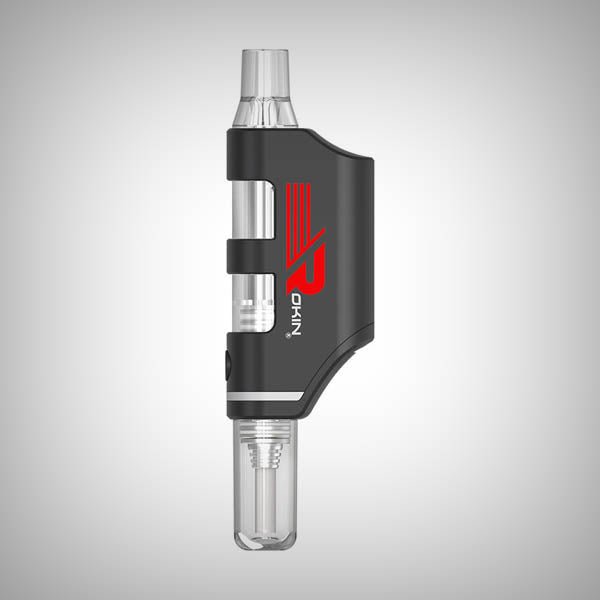Multicolor Rokin Stinger with removable glass water filter and ceramic heating tip