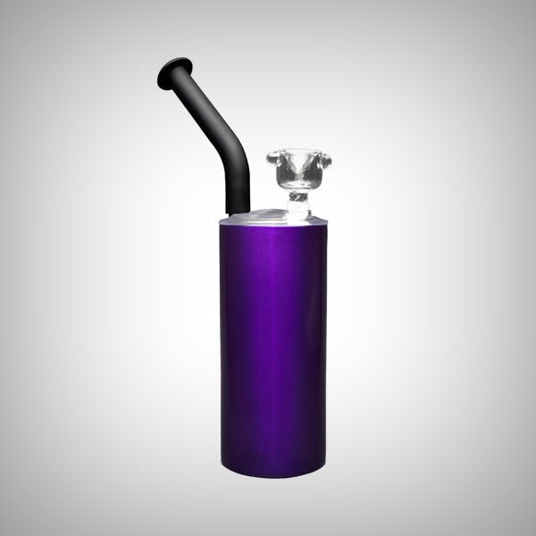 Polar Blast Skinny black tumbler water pipe with glass bowl