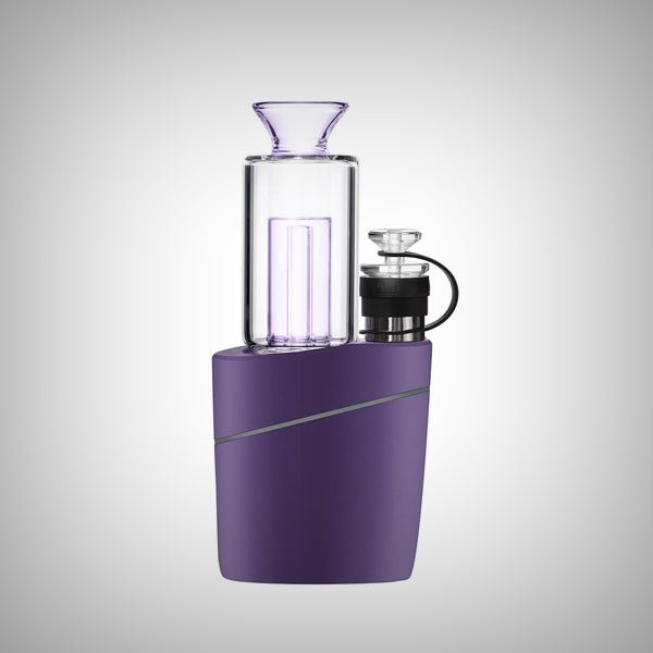 Purple VLAB Halo V2 Smart E-Rig rear view showing USB-C charging port