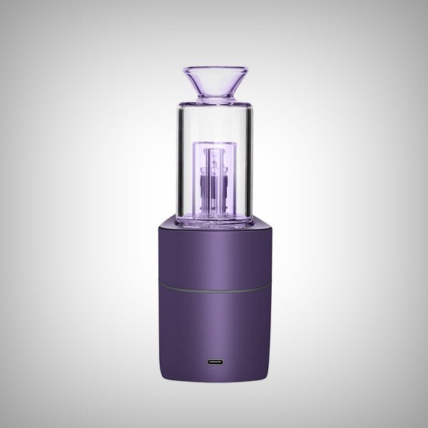 Purple VLAB Halo V2 Smart E-Rig with glass bubbler and tethered cap