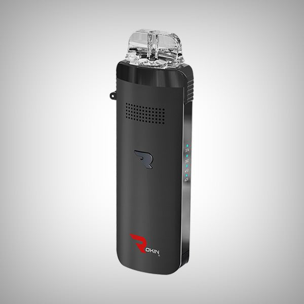 Rokin Outrider herbal vaporizer with glass mouthpiece