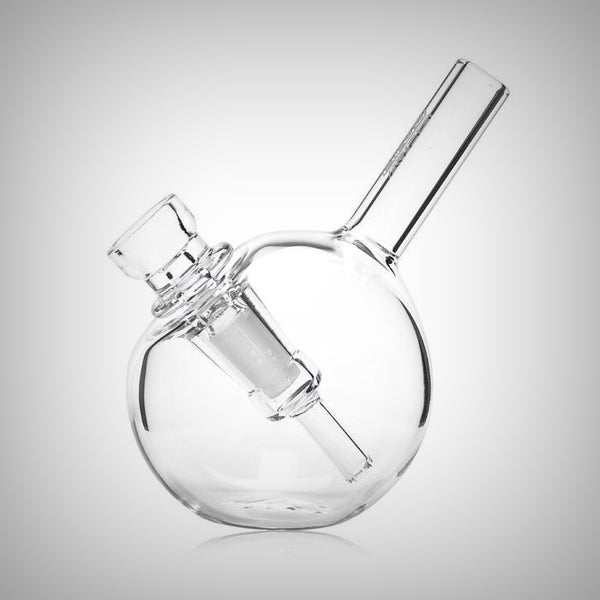 Spherical glass bubbler for flower and concentrates