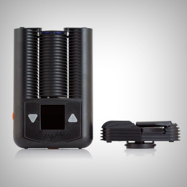 TORZ & BICKEL MIGHTY+ Vaporizer with cooling unit removed above the filling chamber