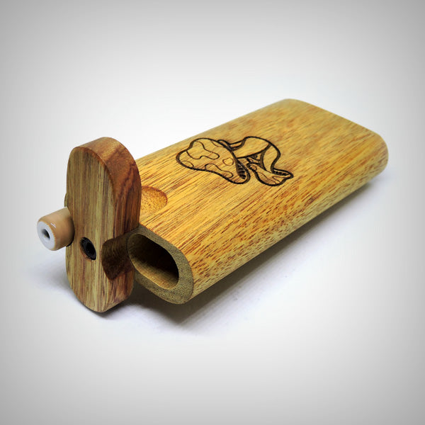 The Mill MysticShroom hardwood dugout with engraved mushroom artwork