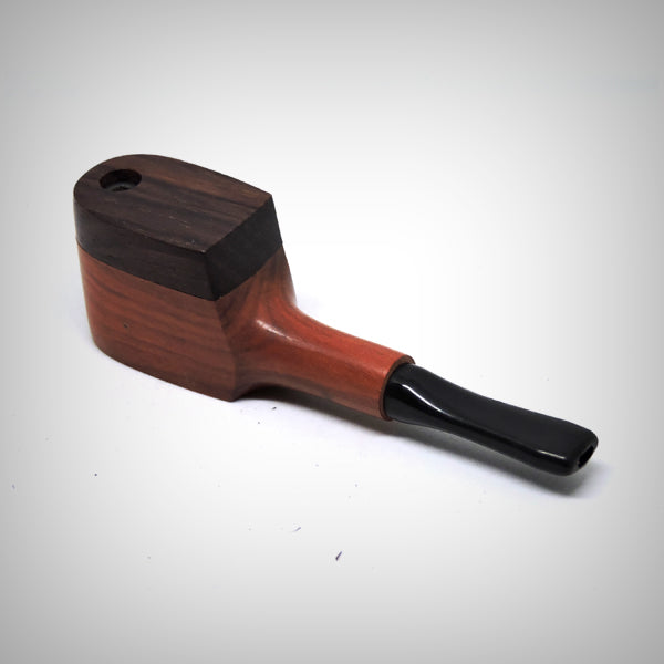 The Mill USA made wooden smoking pipe close-up view