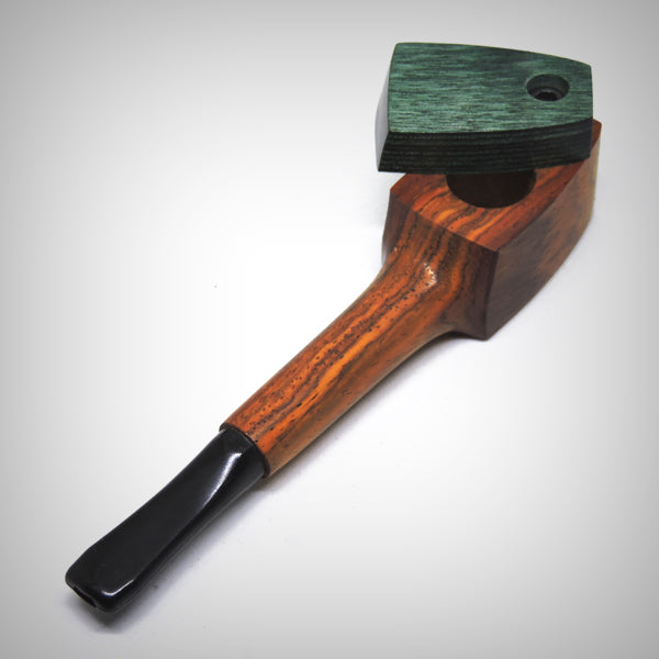 The Mill wooden smoking pipe with sliding lid