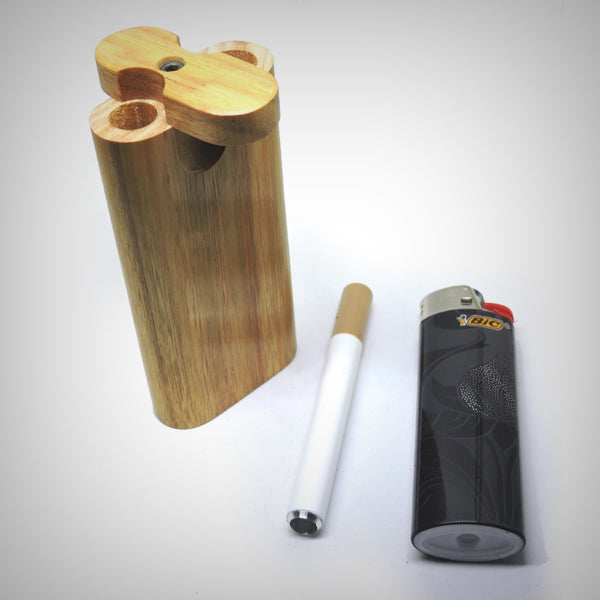Wooden dugout kit for discreet smoking