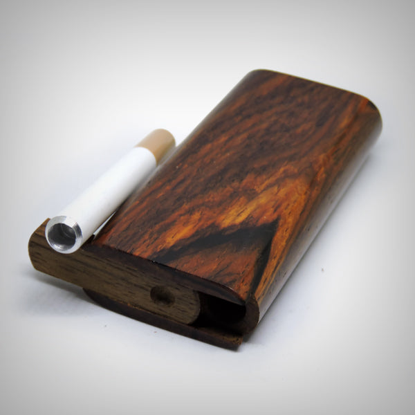 Wooden slide top dugout with included one-hitter pipe