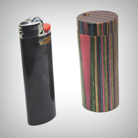 Handcrafted Cylindrical Wooden Dugout by The Mill by The Mill | Storage Solutions | 421Store online smoke shop