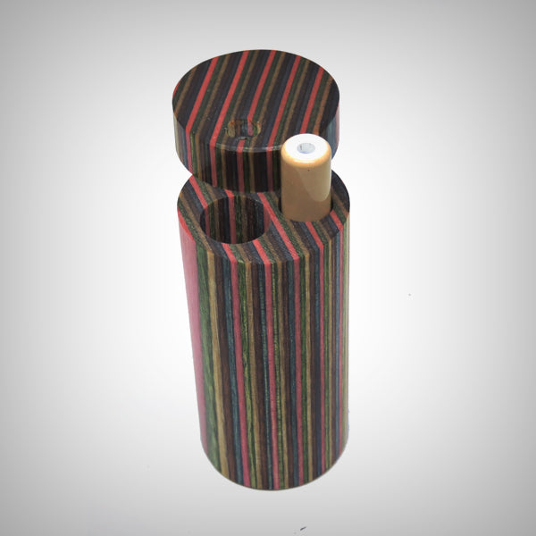 Handcrafted Cylindrical Wooden Dugout by The Mill by The Mill | Storage Solutions | 421Store online smoke shop