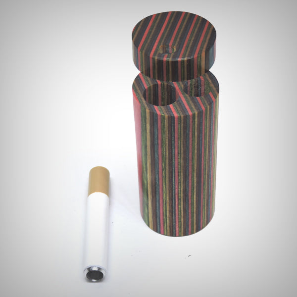 Handcrafted Cylindrical Wooden Dugout by The Mill by The Mill | Storage Solutions | 421Store online smoke shop