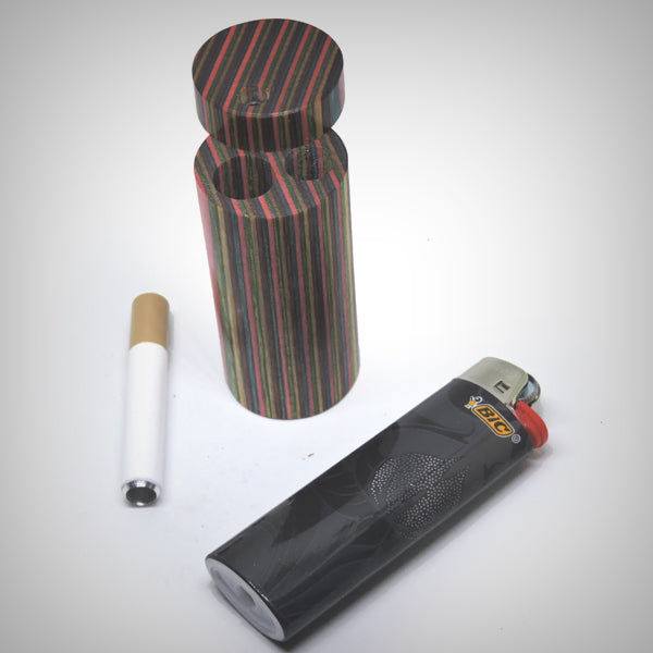 Handcrafted Cylindrical Wooden Dugout by The Mill by The Mill | Storage Solutions | 421Store online smoke shop