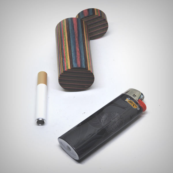 Handcrafted Cylindrical Wooden Dugout by The Mill by The Mill | Storage Solutions | 421Store online smoke shop