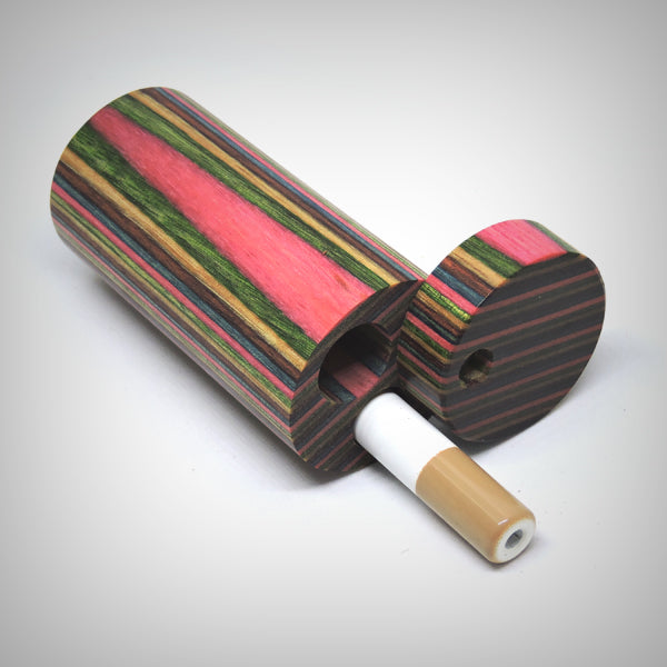 Handcrafted Cylindrical Wooden Dugout by The Mill by The Mill | Storage Solutions | 421Store online smoke shop