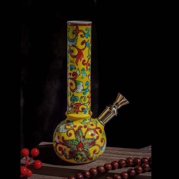 Famille Jaune from Minh Le Studio - Hand Made Ceramic Bong by Minh Le Studio | Water Pipe | 421Store online smoke shop