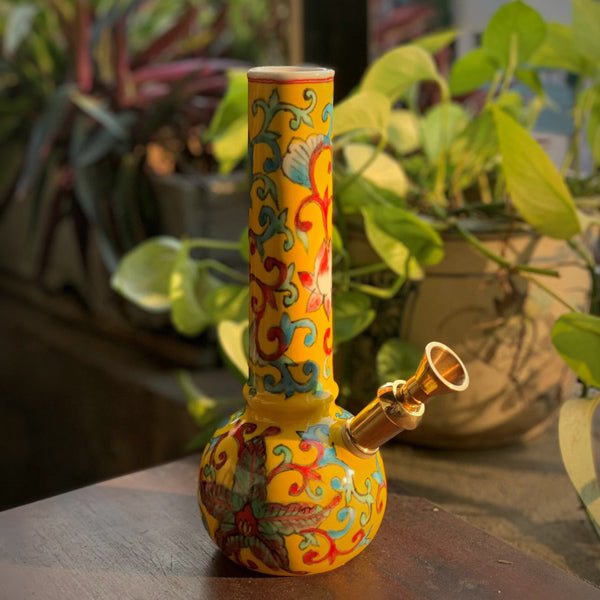 Famille Jaune from Minh Le Studio - Hand Made Ceramic Bong by Minh Le Studio | Water Pipe | 421Store online smoke shop