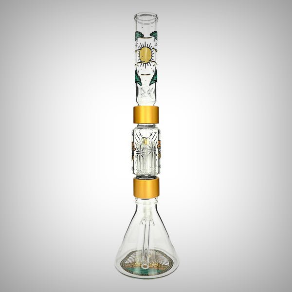 Halo Desert Dream’n Beaker - Double Stack by Prism Waterpipes | glass bongs | 421Store online smoke shop