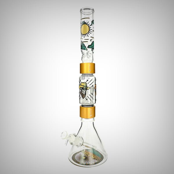 Halo Desert Dream’n Beaker - Double Stack by Prism Waterpipes | glass bongs | 421Store online smoke shop