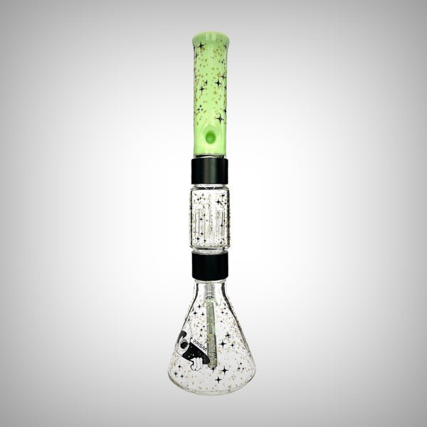 Halo Spaced Out Beaker Double Stack by Prism Waterpipes | glass bongs | 421Store online smoke shop