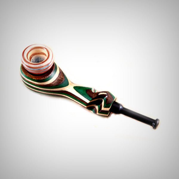 Hybrid (Wood and Glass Bowl) Smoking Pipe by The Mill | Pipes & Blunts | 421Store online smoke shop