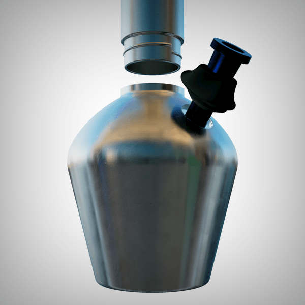 Indestructible Bongs - Chill Ceramic Lined Metal Beaker w/ Glass Bowl by Chill Steel Pipes | Water Pipes | 421Store online smoke shop