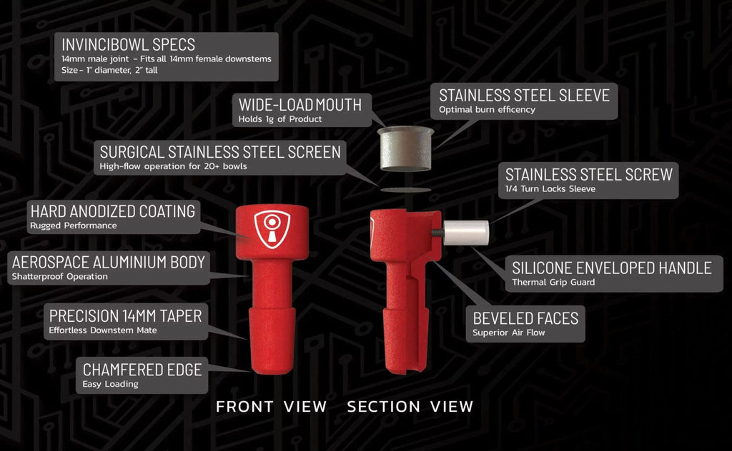 Invincibowl - 14mm Bong Metal Bowl by Invincibowl | Bongs & Waterpipes | 421Store online smoke shop