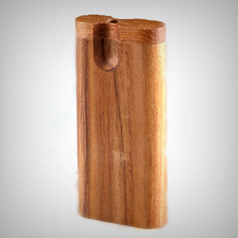 Large Teak Swivel Smoking Dugout with a one hitter by The Mill | Storage Solutions | 421Store online smoke shop