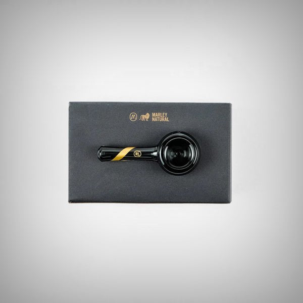 Marley Natural Elegance - Compact Smoked Glass Spoon Pipe by Marley Natural | | 421Store online smoke shop