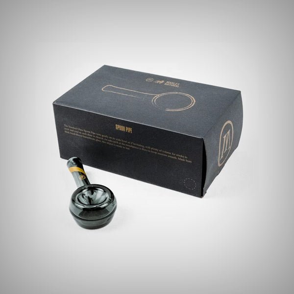Marley Natural Elegance - Compact Smoked Glass Spoon Pipe by Marley Natural | | 421Store online smoke shop