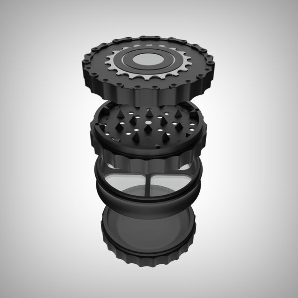 Apollo Sprocket Herb Grinder – Durable Zinc Alloy 4 - Piece by Apollo | Grinders | 421Store online smoke shop