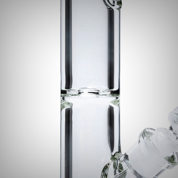 12 GLASS TOBACCO WATER PIPE STRAIGHT WITH CRYSTAL