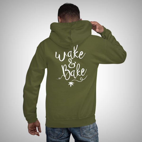 Wake and Bake - Heavy Unisex Hoodie by 421Store | hoodies | 421Store online smoke shop